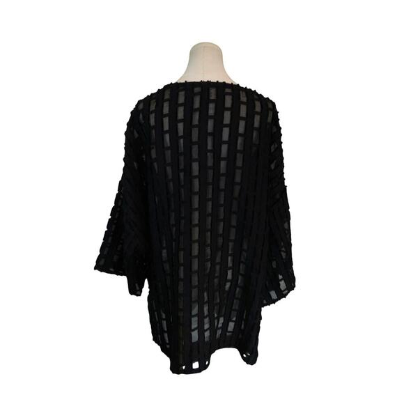 Women's Wynne Layers Black Cardigan - Size XL - Picture 3 of 5
